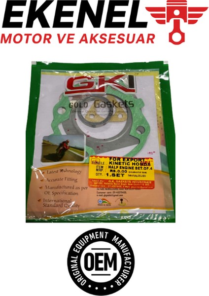 Honda Kinetic Yarım Conta Seti Gkı | Motor Üst Kapak Conta Takımı