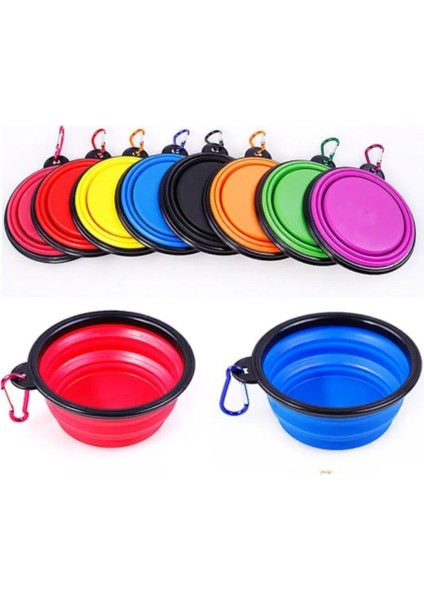 350 ml Köpek Gezdirme Tasması, 1.2 cm Kalınlık x 150 cm Uzunluk Extra Katlanabilir Mama&su Kabı Hed
