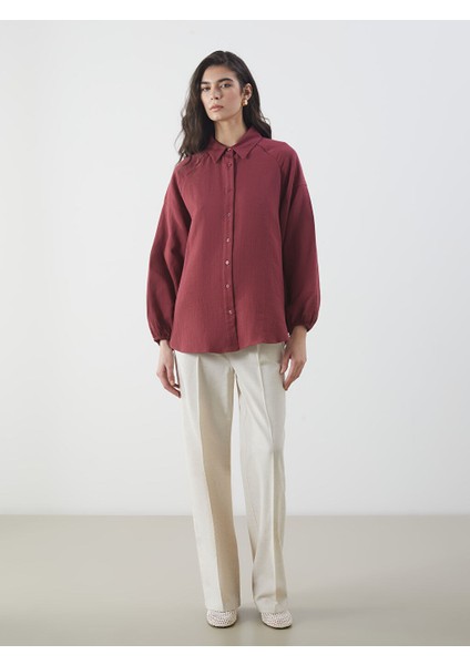 Yeni Sezon Oversize Muslin Kadin Gomlek - S5MU21Z8 fiyatları
