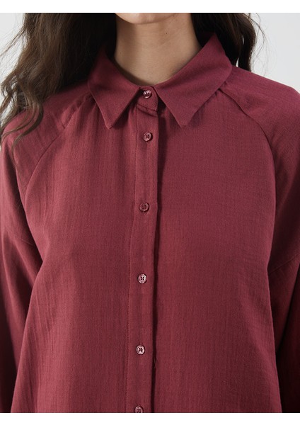 Yeni Sezon Oversize Muslin Kadin Gomlek - S5MU21Z8 modelleri