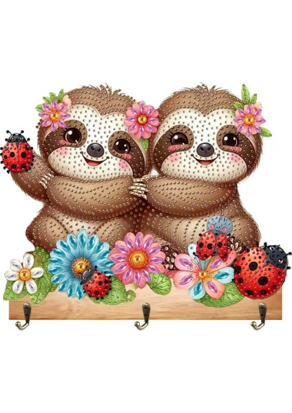 Çocuklar Için Askılık Elmas Boyama Askılık Çocuk Odası Eğlenceli Eğitici Elmas Boyama Askılık