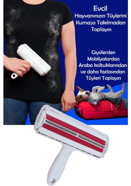 Süpürge Toz Toplayıcı Yeni Nesil Gırgır Hazneli Evcil Hayvan Kedi Köpek Tüy Toplayıcı Kıl Temizleme