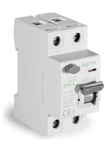 SHM2040030-SHM 2p 30MA 40A 6ka Kaçak Akım Koruma Şalteri (Kaçak Akım Rölesi)