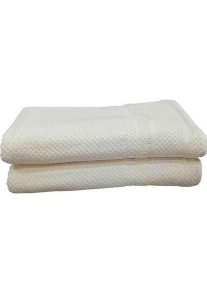 2 Adet Büyük Boy Banyo HAVLUSU(90X150 Cm) Devon Krem
