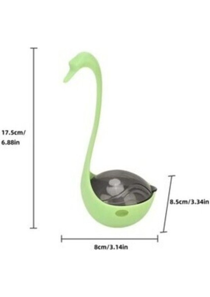 Turuncu Evcil Hayvan Kuğu Modelli Lazer Başlıklı Interaktif Mama Atıcı Lazer Kedi Oyuncakları Nemli modelleri