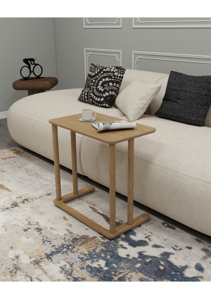 Modenza Zigon Sehpa – Modern 3’lü Sehpa Seti Ahşap Görünümlü Minimal Tasarım Salon & Oturma Odası