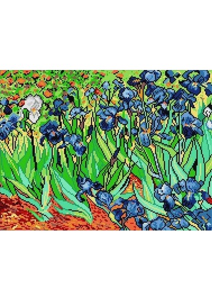 Baskılı Goblen Vincent Van Gogh Irises 1202 36*48 cm