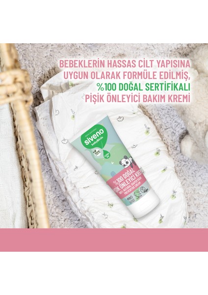 %100 Doğal Bebek Pişik Önleyici Jel Krem Çinko PCA Yenidoğan Hassas Onarıcı Bakım Kremi 50 ml
