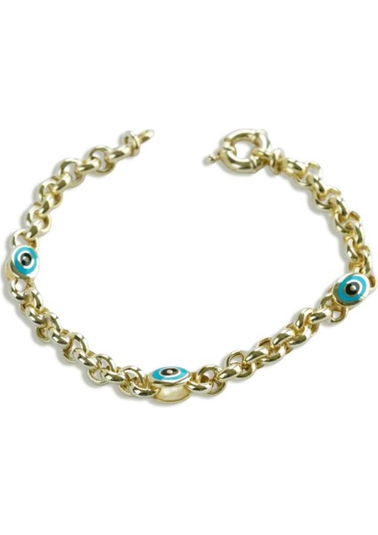 Elips Mineli Hallow Gold Gümüş Bileklik fırsatları