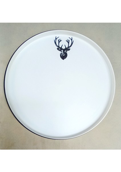 Geyikli Servis Tabağı 26 cm 3 Lü Set modelleri