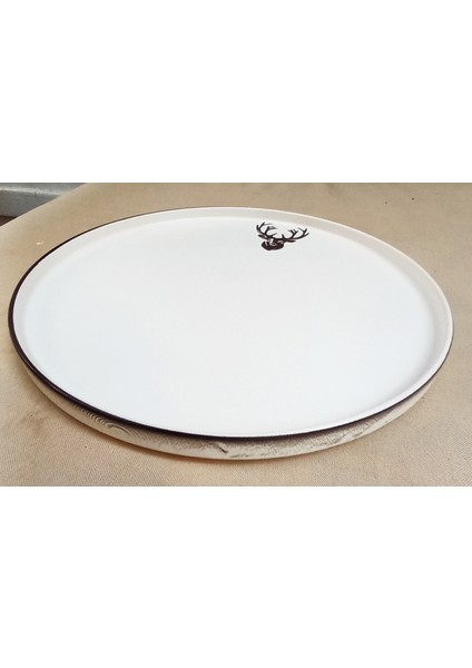 Geyikli Servis Tabağı 26 cm 3 Lü Set fırsatları