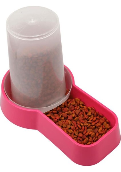 Çok Renkli Hazneli Plastik Kedi-Köpek Mama ve Su Kabı 1,5 Lt Kare Fuşya Manuel 1,5 L Plastik fırsatları