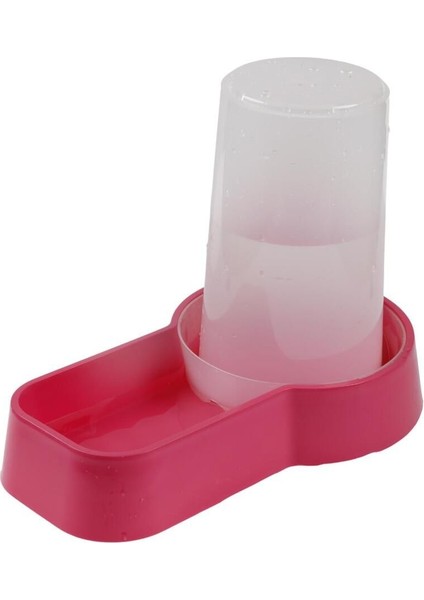 Çok Renkli Hazneli Plastik Kedi-Köpek Mama ve Su Kabı 1,5 Lt Kare Fuşya Manuel 1,5 L Plastik indirimleri
