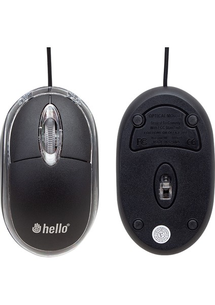 Tak Çalıştır 800 Dpı Kırmızı Optik Işıklı Kablolu Mouse 1.1 Metre Kablolu 3 Buton Tuşlu Mouse modelleri