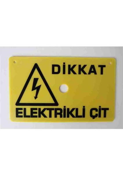 EC48 1AD Elektrikli Çit Uyarı Levhası