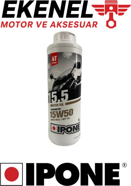 15.5 15W-50 4t Motosiklet Yağı 1 Litre | Sıcak Iklim ve Yüksek Koruma