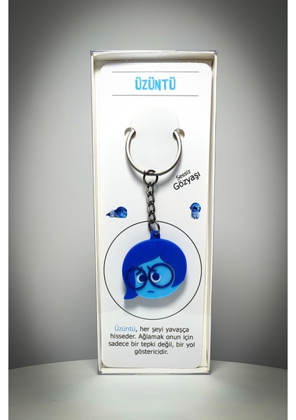 Ters Yüz (Inside Out) Üzüntü Anahtarlık