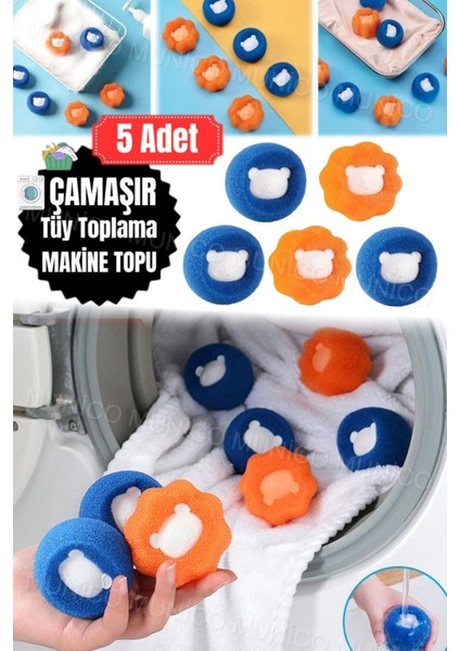 5 Adet Çamaşır Makinesi Temizlik Toplar Evcil Hayvan Tüyü Çamaşır Makinesi Topu Köpek Kedi