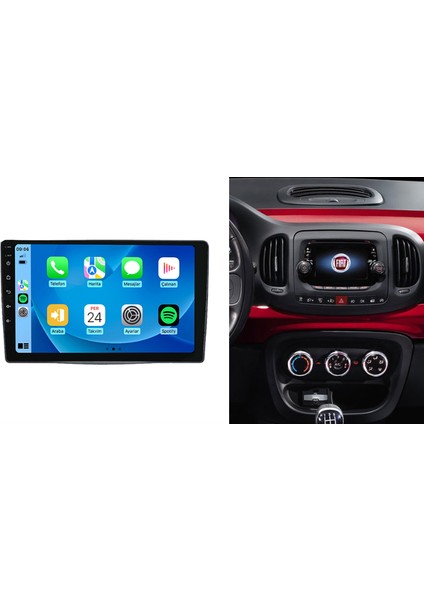 Fiat 500L 2013-2017 4gb Ram 64GB Hafıza 8 Çekirdek Carplay Kamera Android Multimedya