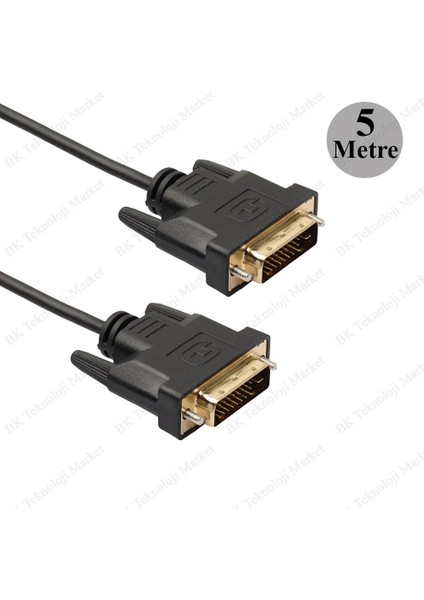 Yüksek Kalite 5 Metre DVI To DVI (24+1) Görüntü Kablosu