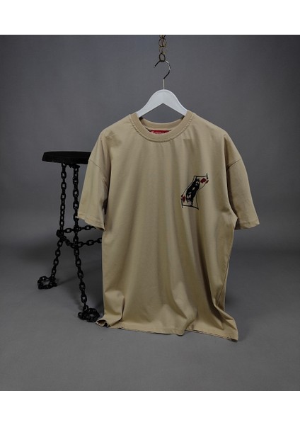 Jack Sparrow Baskılı Unisex Oversize Tişört – %100 Pamuk Terletmeyen T-Shirt
