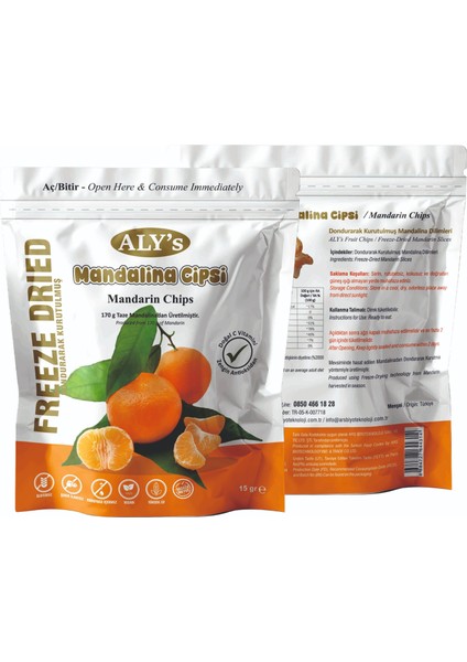 Freeze Dried Mandalina Cipsi