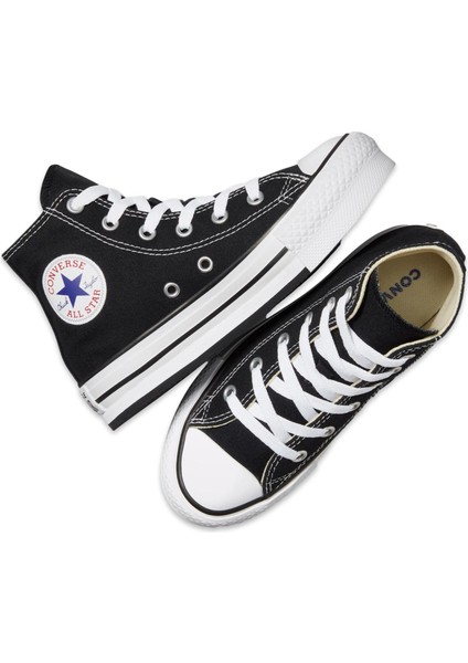 372859C Chuck Taylor All Star Eva Lift Canvas Platform Siyah-Beyaz Çocuk Spor Aya fırsatları