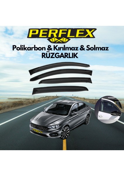 Perflex Polikarbon Kırılmaz Rüzgarlık V2 Düz Citroen C- Elysee 2012+