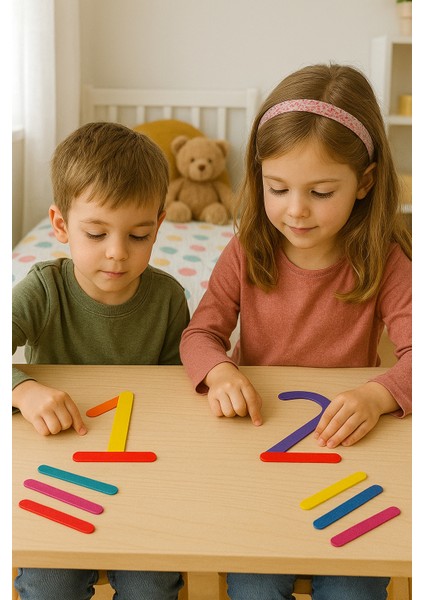 Renkli Sayı Stikleri – Eğlenceli Matematik Oyunu!