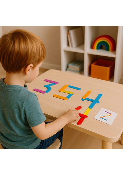 Renkli Sayı Stikleri – Eğlenceli Matematik Oyunu! modelleri