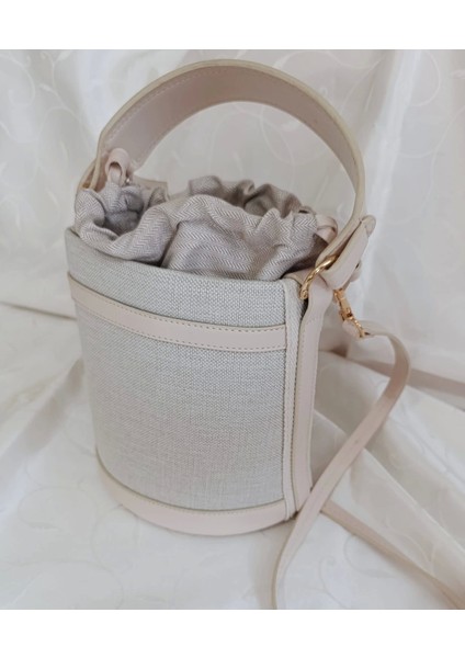 Litaetrend Büzgülü Kova Tip Çanta Bej modelleri