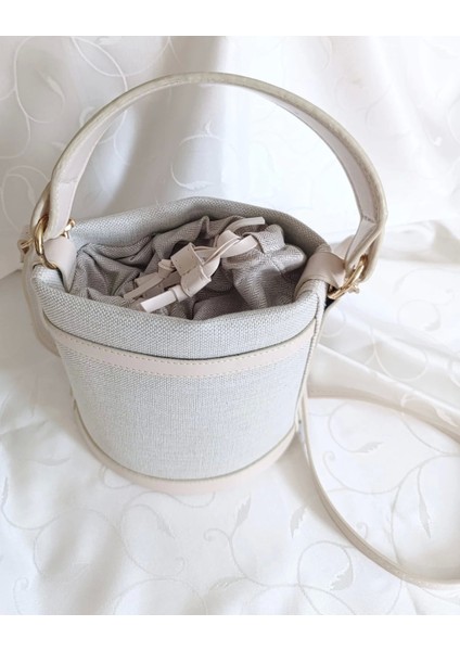 Litaetrend Büzgülü Kova Tip Çanta Bej indirimleri