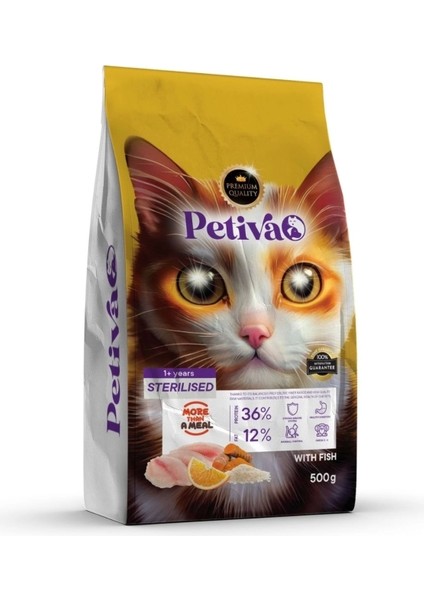 Kısırlaştırılmış Balıklı Kedi Maması 500 G 5 Adet
