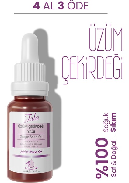 Üzüm Çekirdeği Yağı %100 Saf ve Doğal Soğuk Sıkım 20 Ml