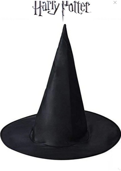 Harry Potter Gryffindor Kapişonlu Cübbe Çocuk Boy Şapka Asa Gözlük 4 Parça Set - 9-10 Yaş