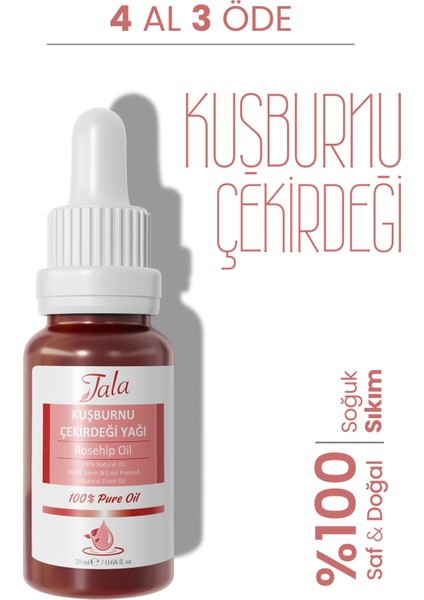 Kuşburnu Çekirdeği Yağı %100 Saf ve Doğal Soğuk Sıkım 20 Ml