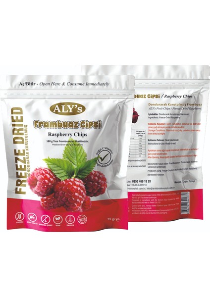 Freeze Dried Frambuaz Cipsi