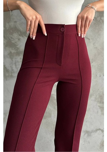 Krep Çimalı Likralı Palazzo Pantolon fiyatları