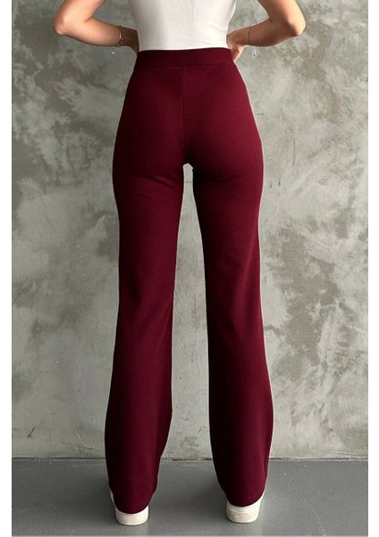 Krep Çimalı Likralı Palazzo Pantolon modelleri