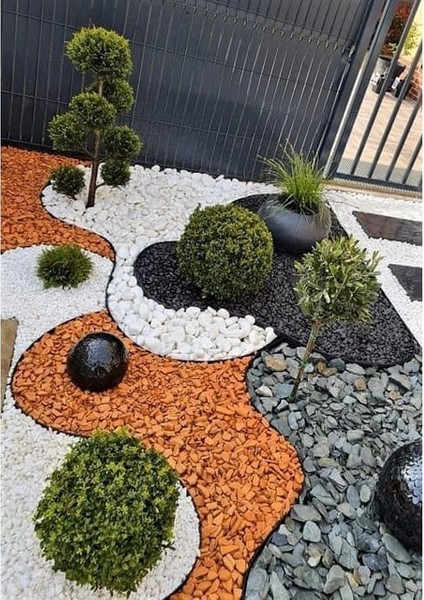 Yol Patika Bahçe Düzenlemesi Dolomit 25 kg 5-8-10 cm Taşı Dere Çakıl Taşı Bahçe Süs Taşı Dekoratif Taş Loche No.44-55