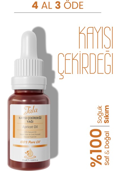 Saf ve Doğal Kayısı Çekirdeği Yağı 20 Ml