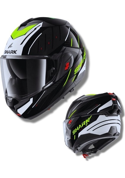Oxo Rydger Sarı Tam Çene Açılır Kask - Ece 22.06