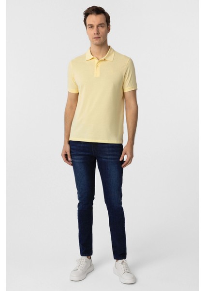 Dar Kesim Pamuk Çekmeyen Kumaş Polo Yaka Tişört modelleri