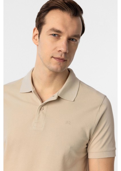 Dar Kesim Pamuk Çekmeyen Kumaş Polo Yaka Tişört modelleri