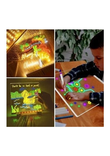 SN-27128 Dc 5V 20X32CM Renkli Mesaj Panosu