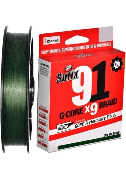 91 G-Core 150 mt X9 Örgü Ip Misina 0.235 mm