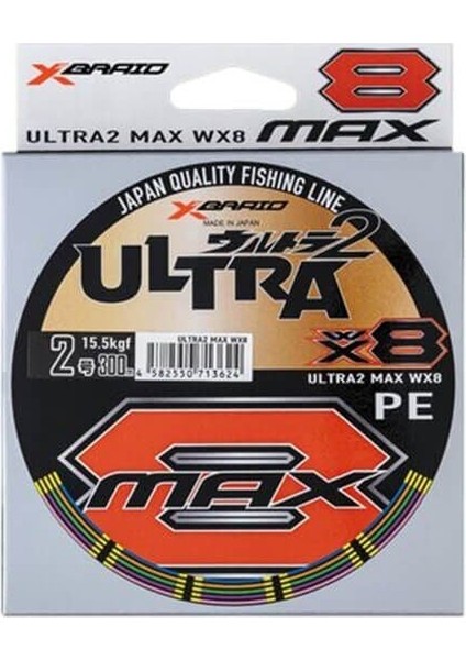 X047 Ultra 2 Max Pe Wx8 150 mt Multicolor Ip Misina 0.14 mm