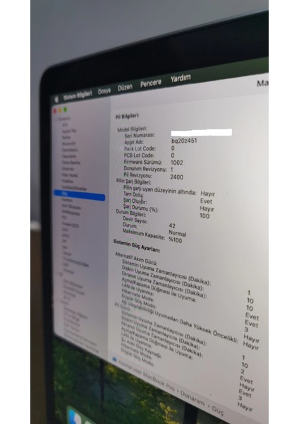 Macbook Pro M1 8gb Ram 256 SSD (A2338) 13"- Outlet (Parmak Izi Arızalı)