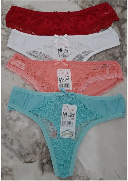 Kadın Tanga Bikini Külot 4'lü Paket