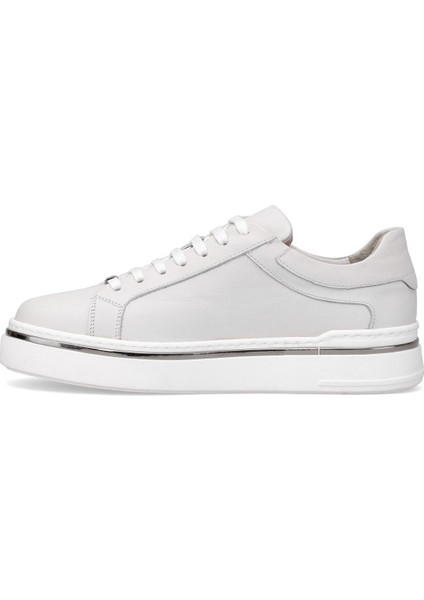 C26908 Münih Erkek Hakiki Deri Casual Ayakkabı Krem modelleri